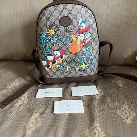 Gucci Disney Limited Collection Backpack Featuring Donald Duck BNWT. - Picture 5 of 11
